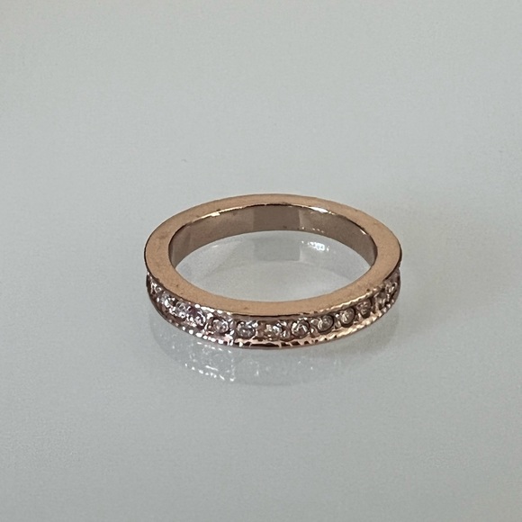 gold platted jewelry necklace, earrings, and rings - Picture 5 of 6